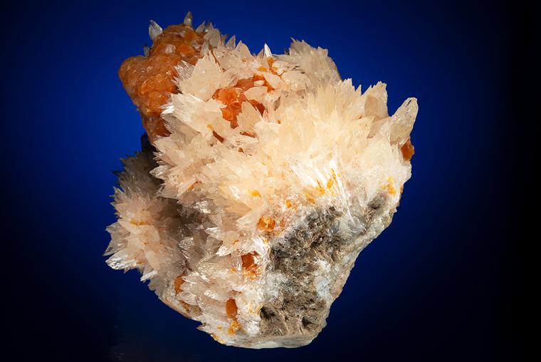 COLEMANITE on CALCITE